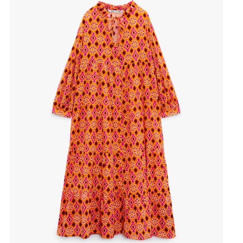 New Beautiful Zara   Tiered THE Selma  Dress Maxi